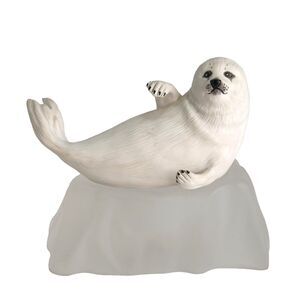 VTG The Franklin Mint Snow Pup The Iceberg Bisque Figurine Humane Society 1987